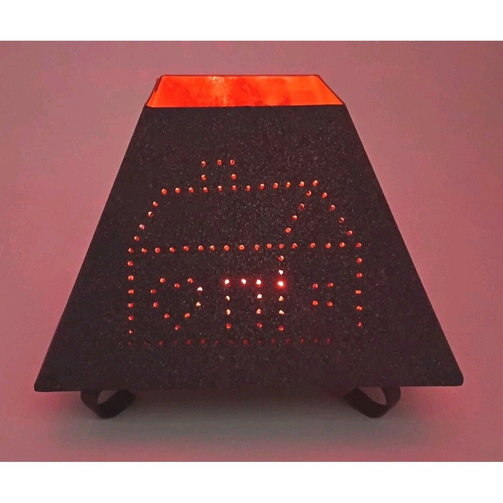 Rustic Punched Metal Candle Shade House Design With Base New